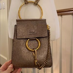 Chloe Gold Crossbody Bag